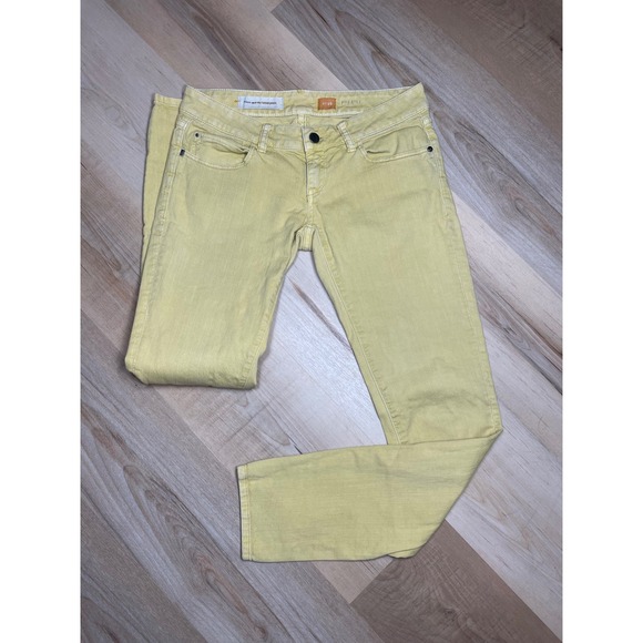 Pilcro and the Letterpress Denim - Pilcro and the Letterpress Stet Slim Jeans Yellow Low Rise Size 26 Anthropologie